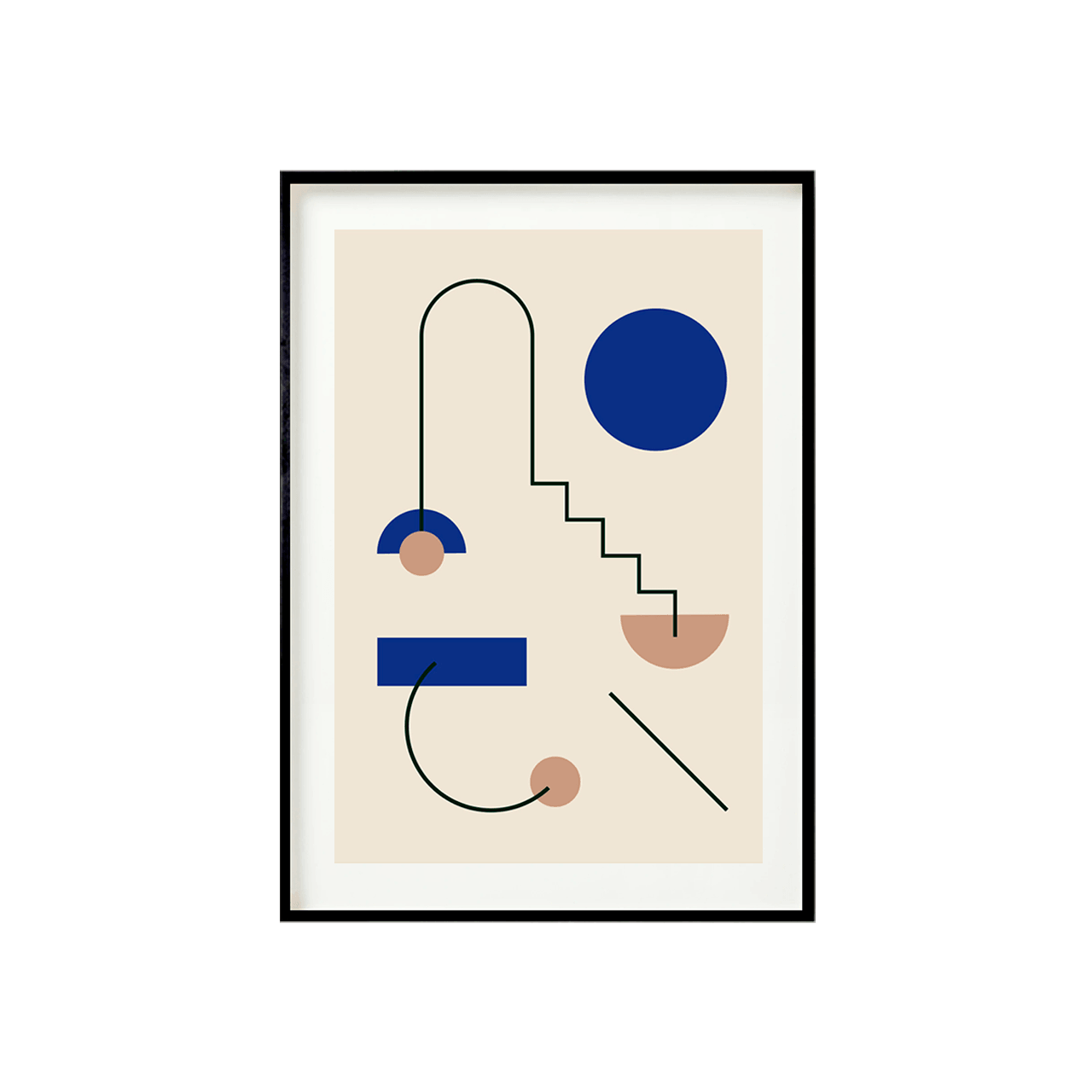 Cuadro ALL THE WALL Lines and figures II - Decorativos - The Blue House