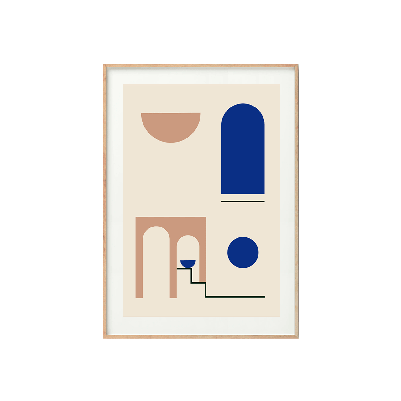 Cuadro ALL THE WALL Lines and figures III - Decorativos - The Blue House
