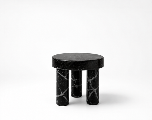 Stool Redondo 3 Patas Fósil Bravio Bravío