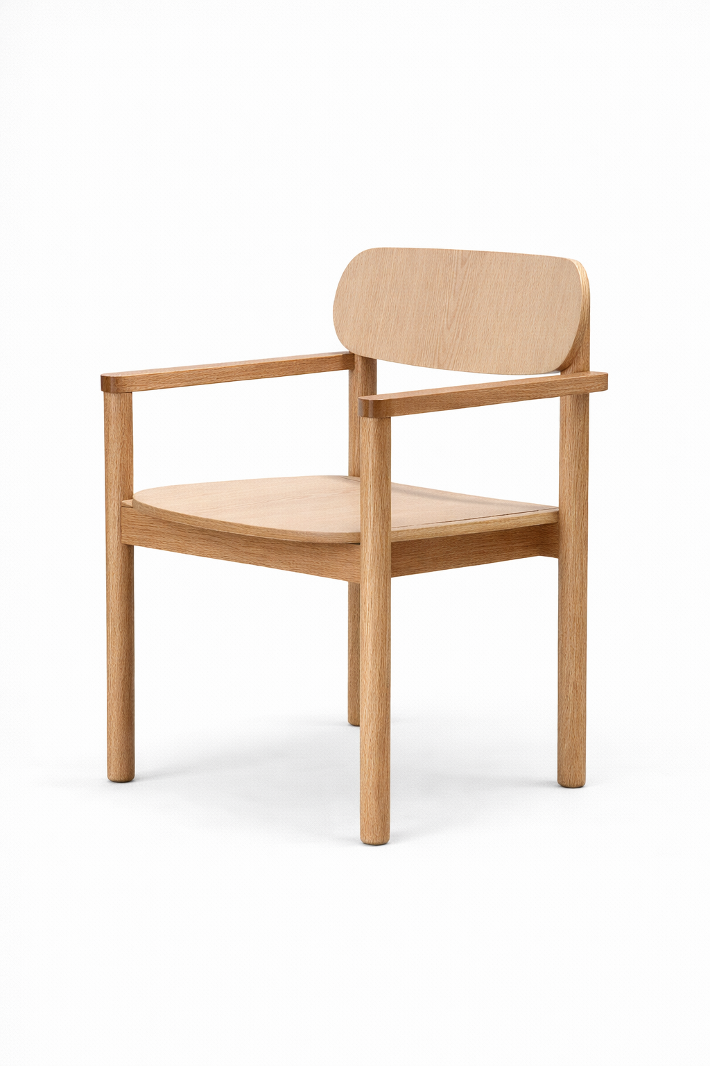Silla de comedor KAI natural con brazos | The Blue House